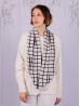 Jersey Loop Plaid Print Scarf